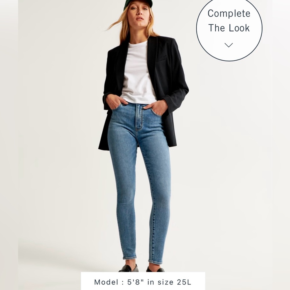 New, Abercrombie & Fitch Mid Rise Super Skinny Jeans